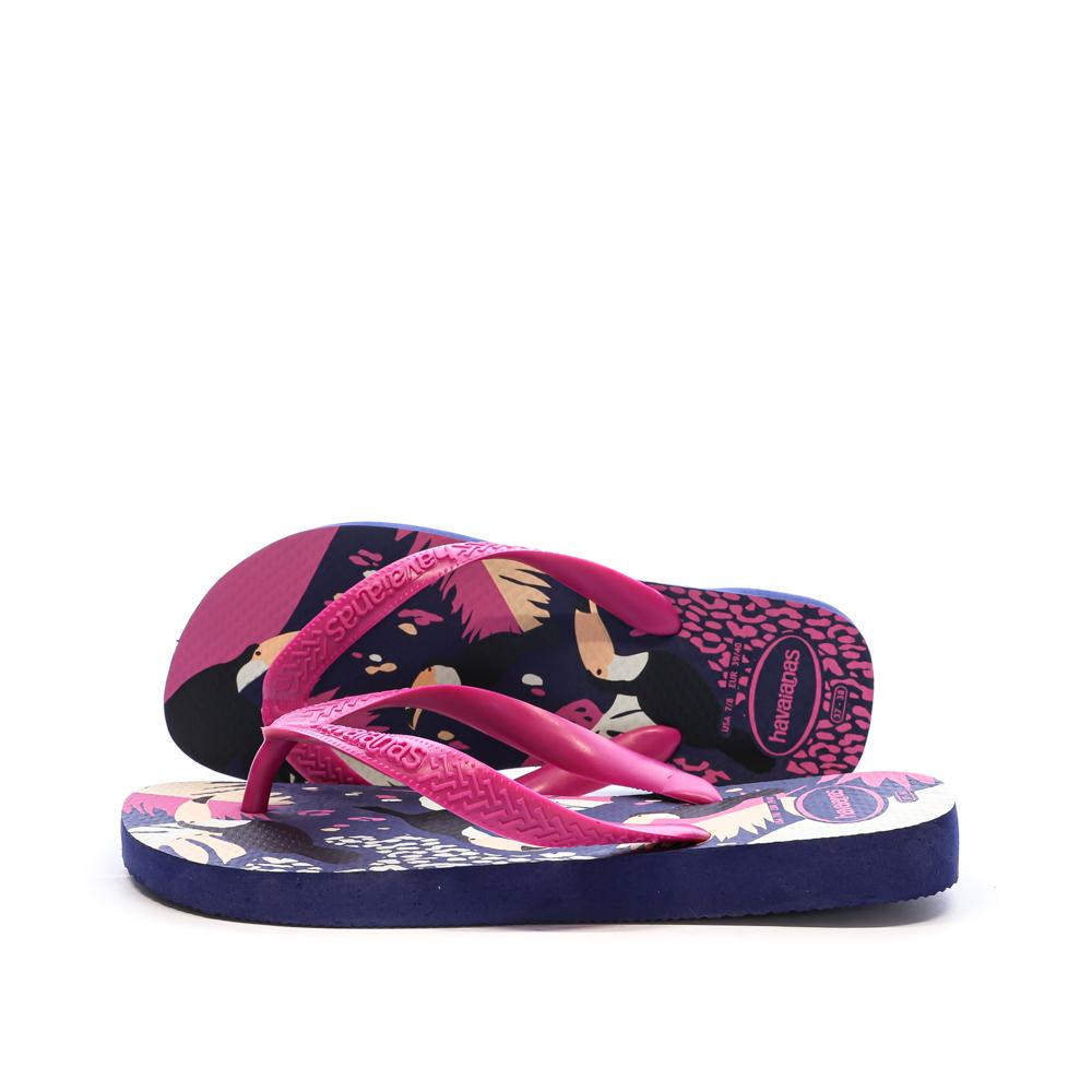 Chanclas de mujer Havaianas «Tropical Vibes» en azul marino barato