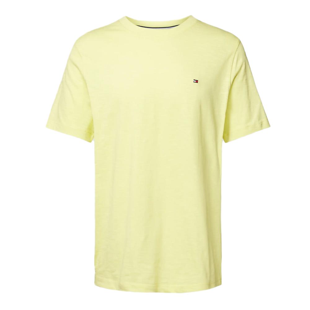 T-shirt Jaune Homme Tommy Hilfiger Slub pas cher
