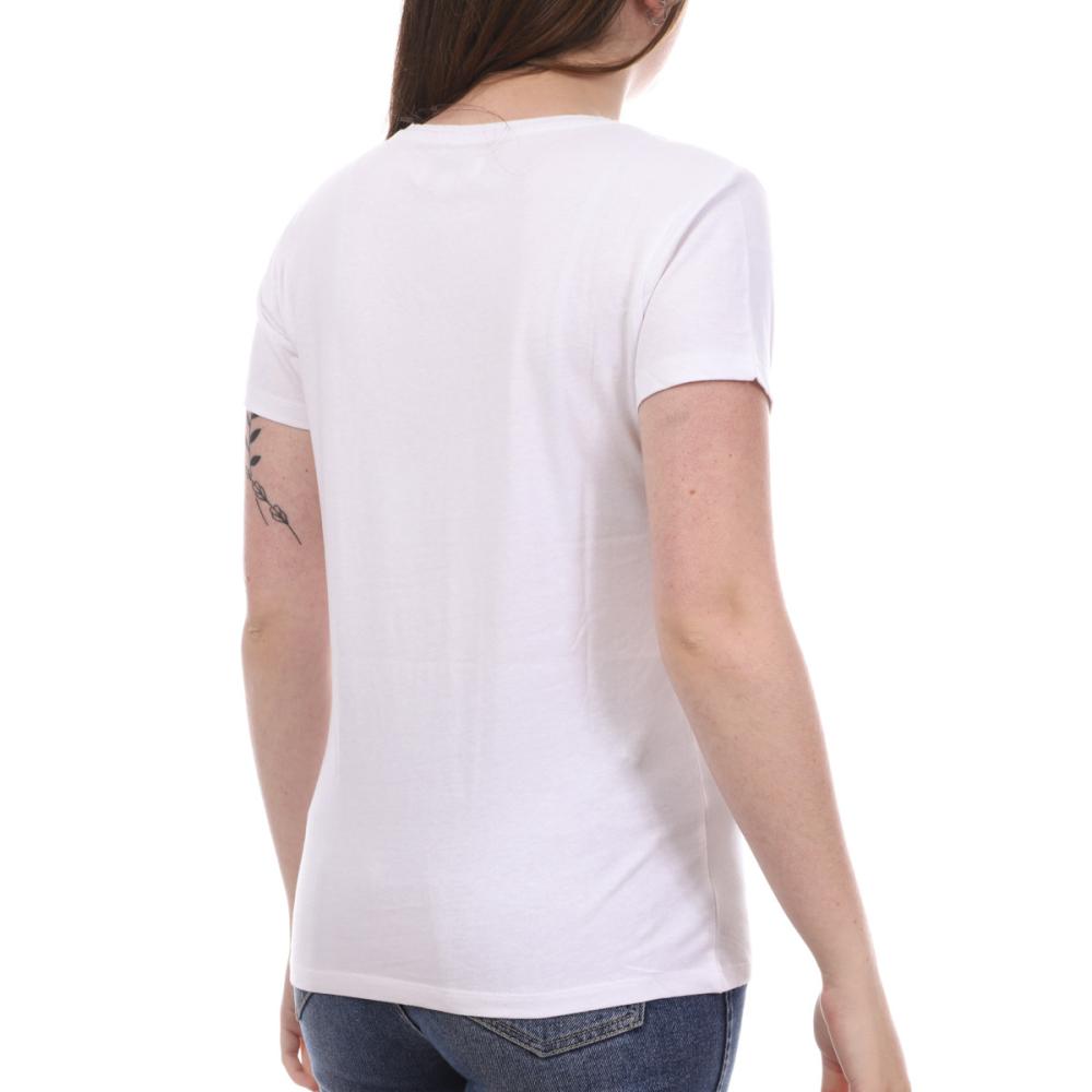 T-Shirt Blanc Femme Lee Cooper Oluva vue 2