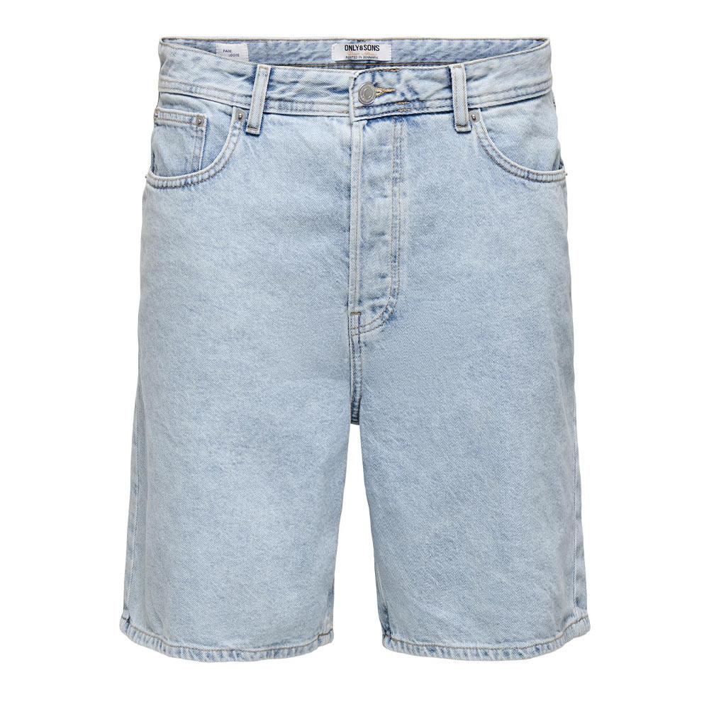Short Bleu Homme Only & Sons Fade vue 3