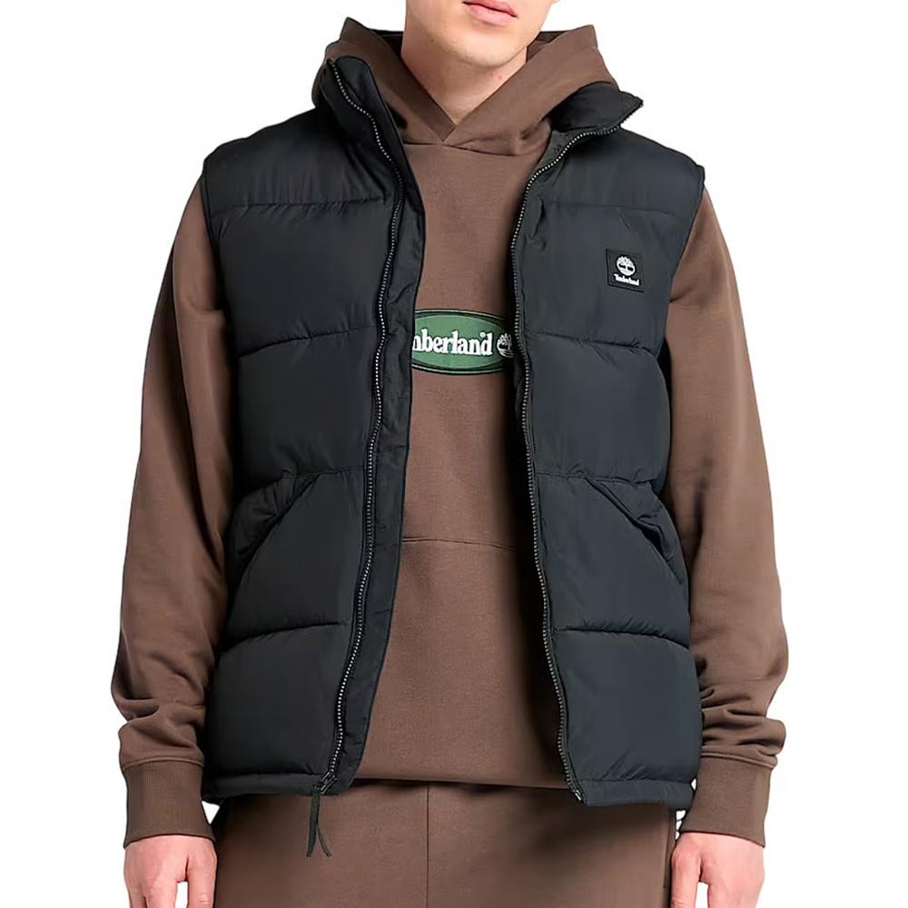 Doudoune sans manche Noire Homme Timberland Synthetic pas cher