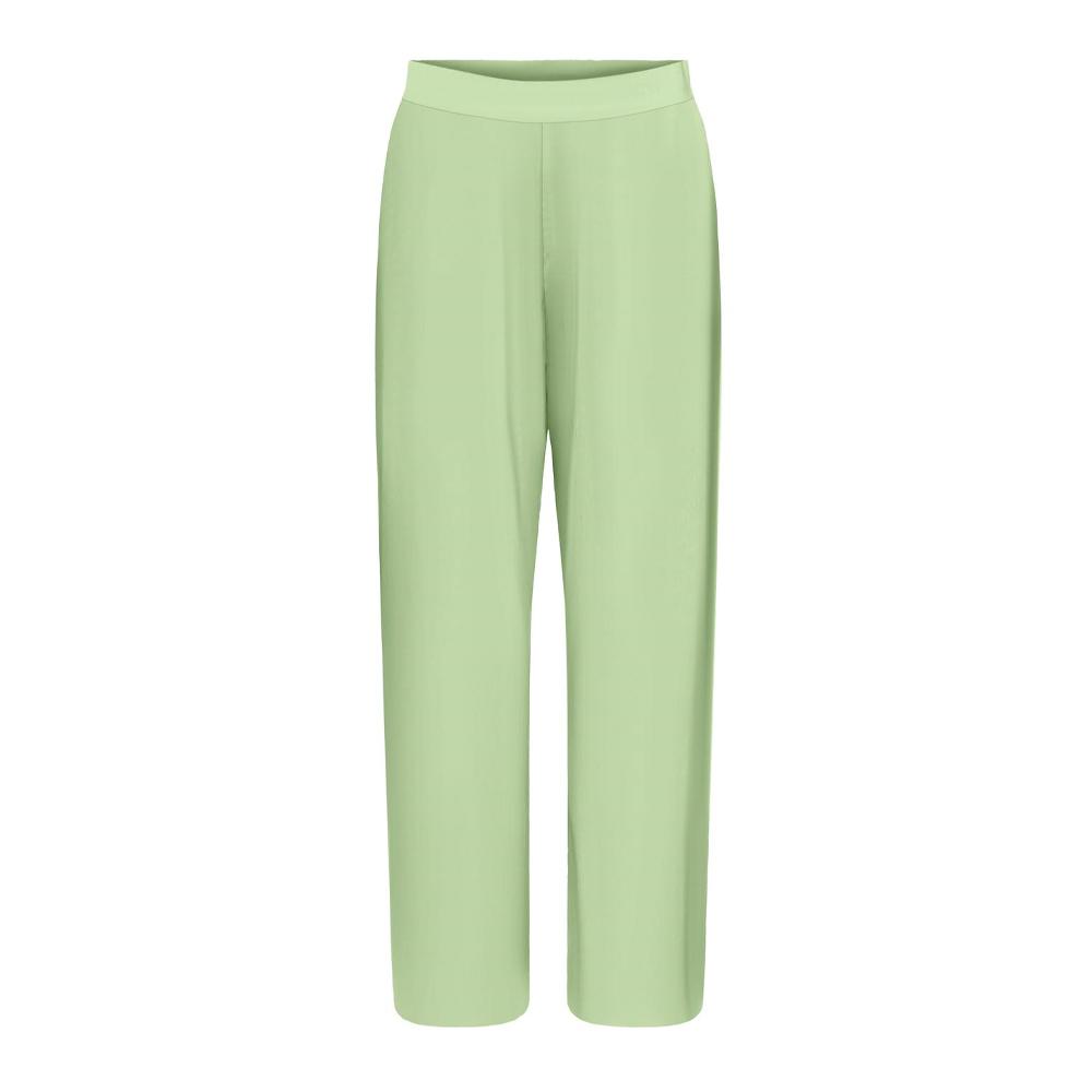 Pantalon Droit fluide Vert Femme JDY Bravo Pleat pas cher
