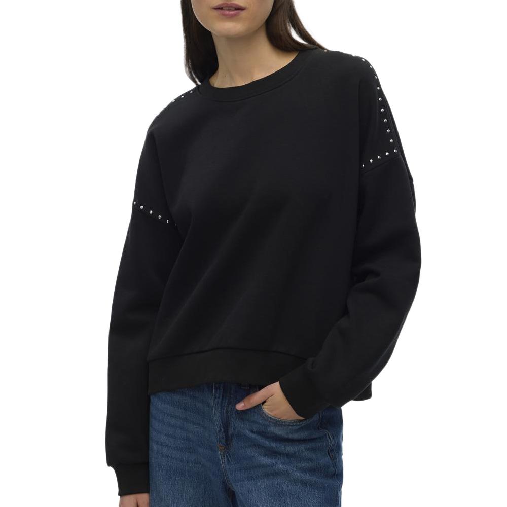 Pull Noir/Argent Femme Vero Moda Lotte pas cher