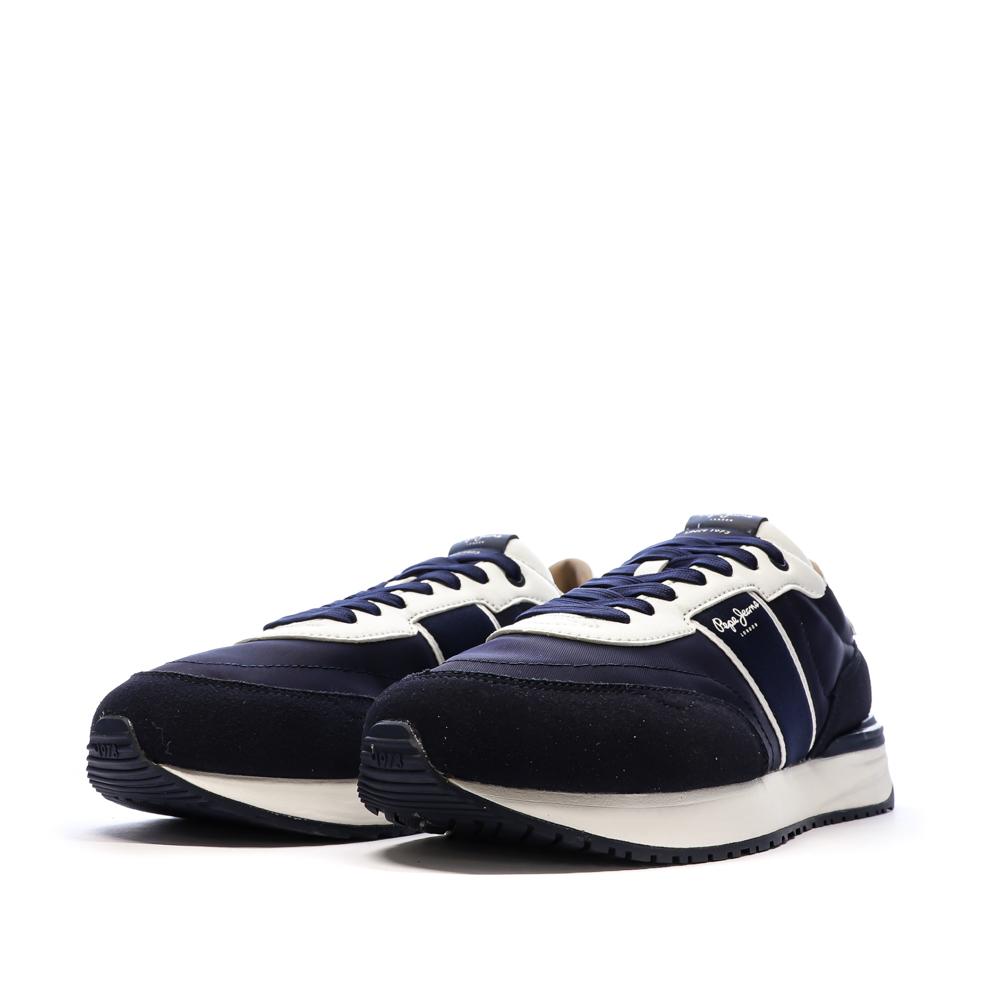 Zapatillas Hombre Blanco/Azul Marino Pepe jeans Buster ver 6