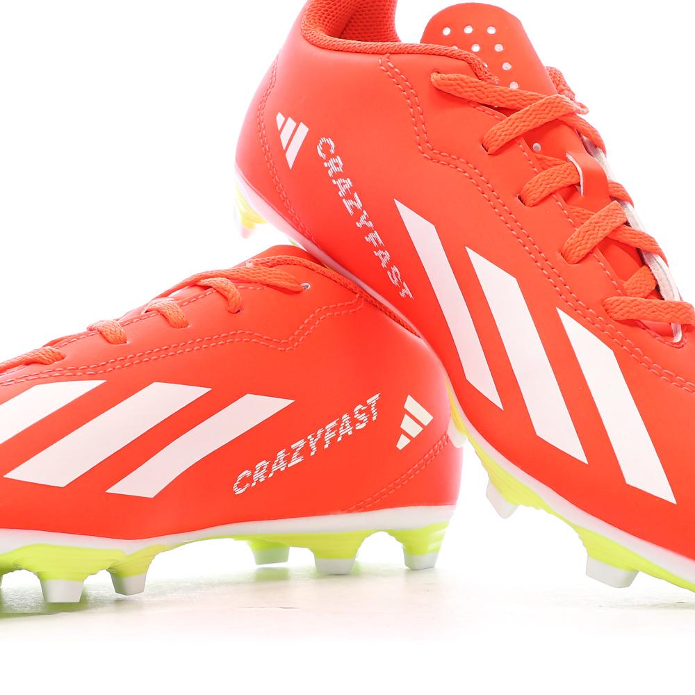 Chaussures de Foot Orange Junior Adidas X Crazyfast Club FxG vue 7