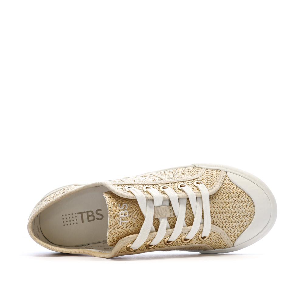 Women’s Beige/White Canvas Shoes TBS OPIACE Photo of the Espace des Marques %store% store - view of %key%