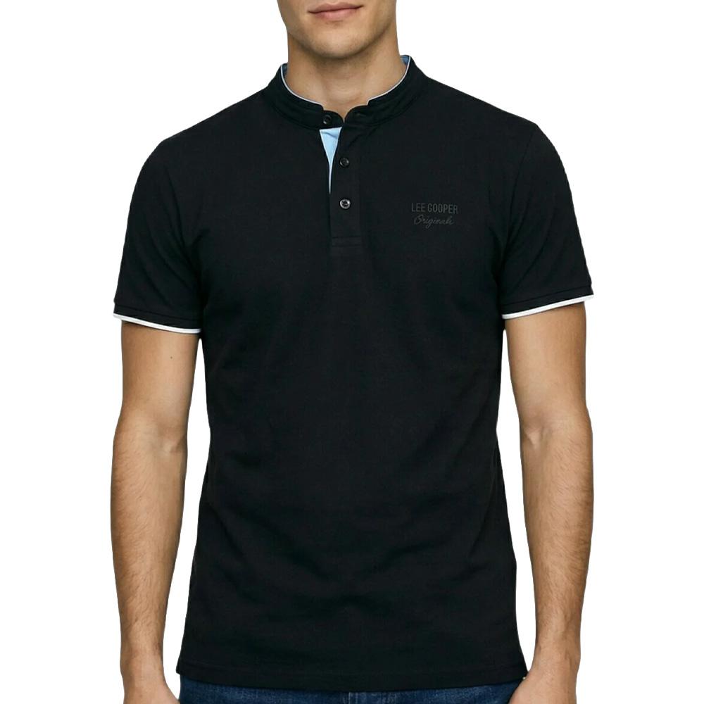 Polo Noir Homme Lee Cooper GLC2047 pas cher