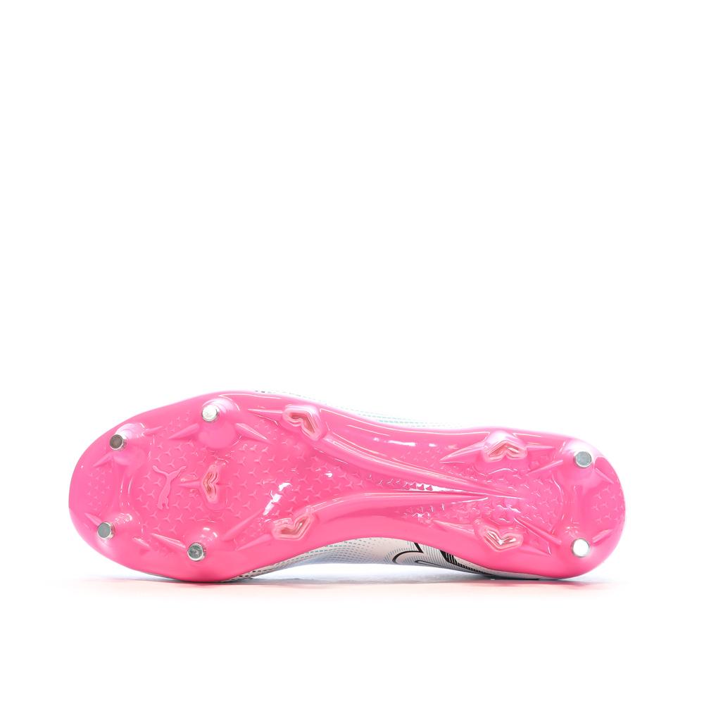 Chaussures de football Blanche/Noire/Rose Homme Puma Future 7 Play vue 5