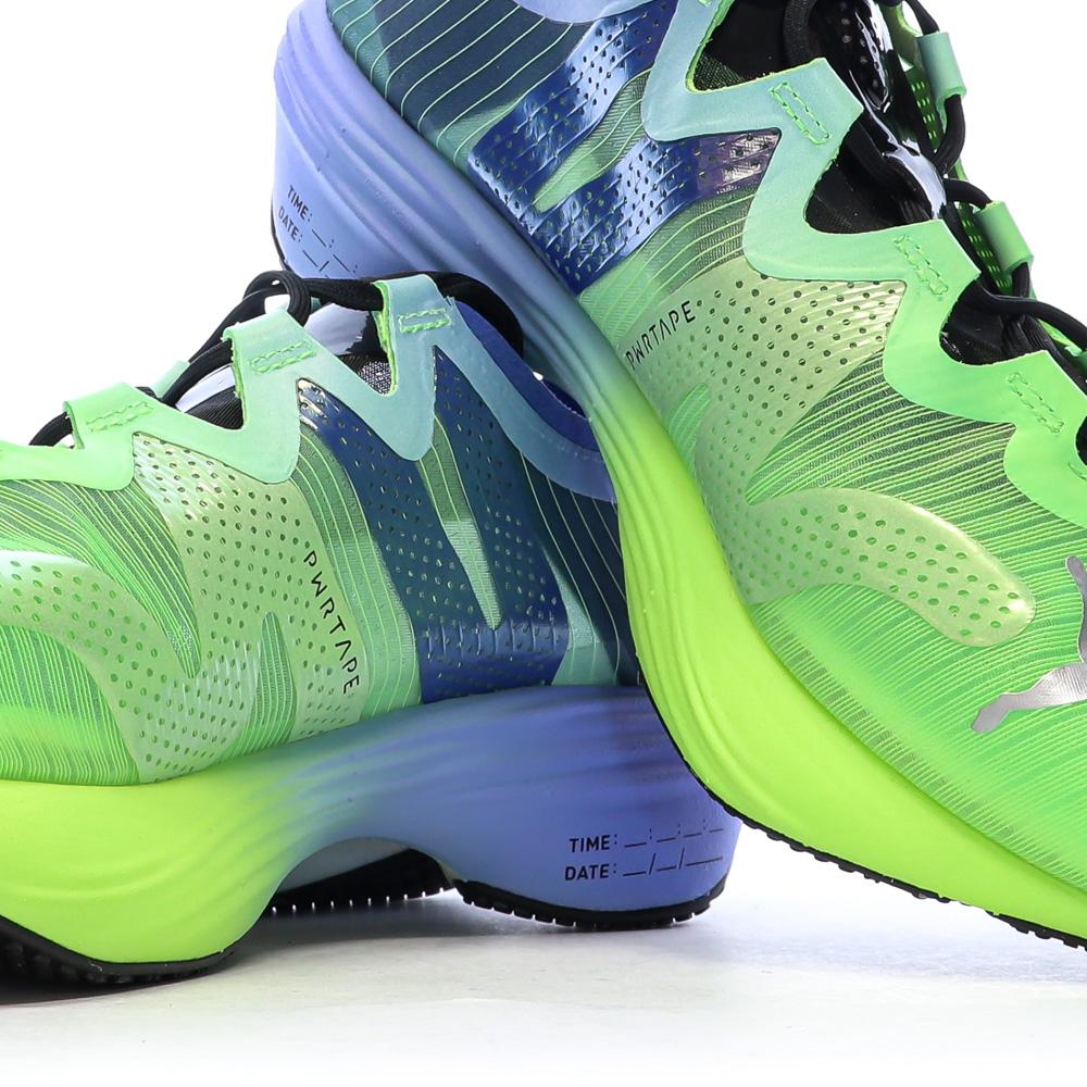 Chaussures de running Bleu/Vertes Homme Puma Fast Nitro vue 7