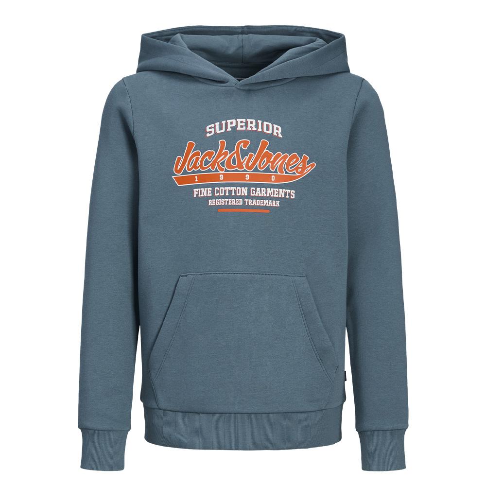 Sweat Bleu Garçon Jack & Jones Logo vue 3