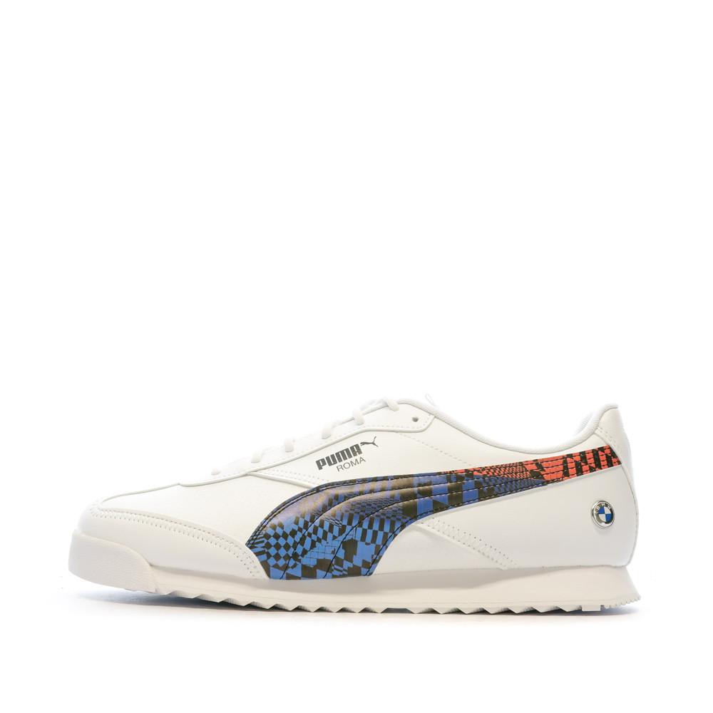 Baskets Blanches Homme Puma Roma pas cher