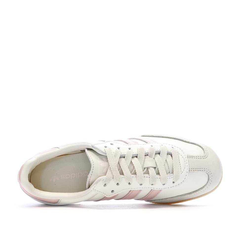 Samba Baskets Beige/Rose Femme Adidas vue 4