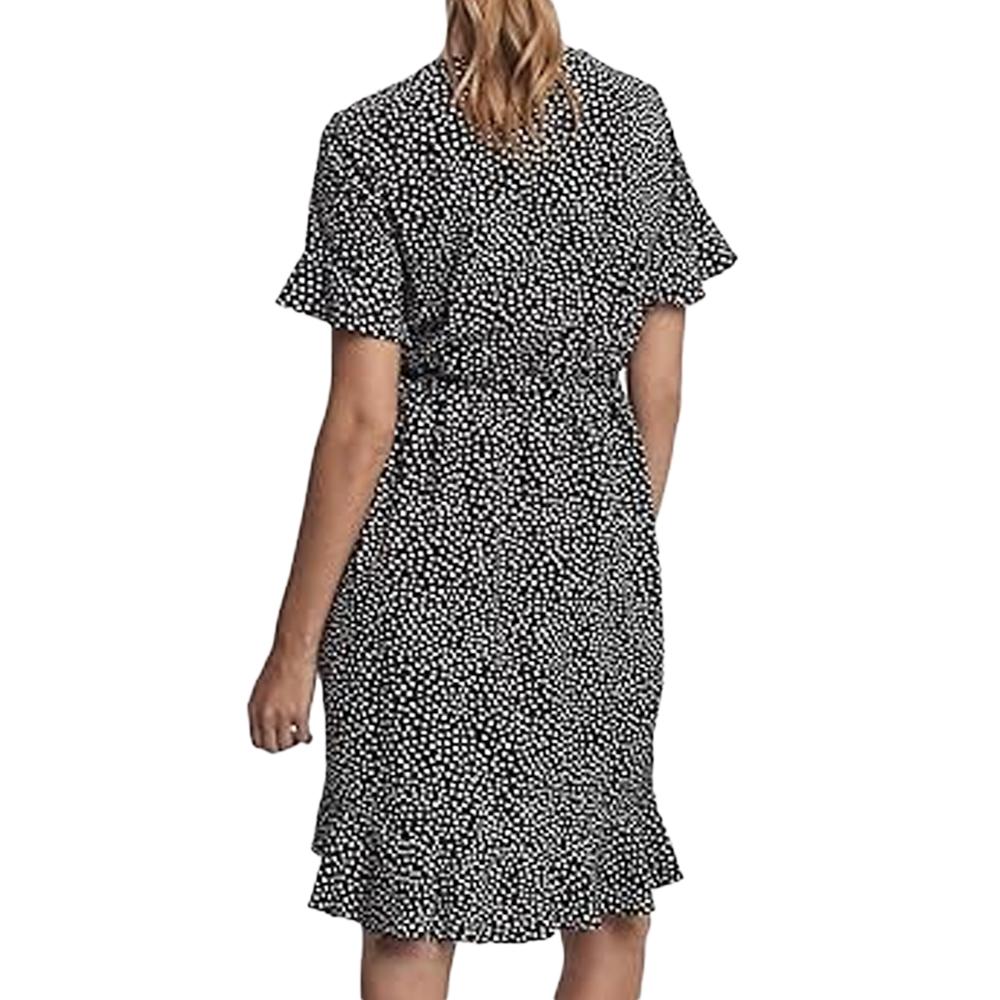 Robe Noire/Blanche Femme Vero Moda Henna vue 2