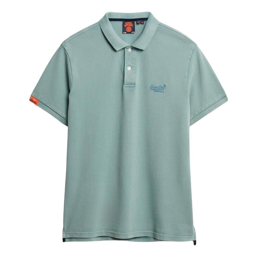 Polo Bleu Clair Homme Superdry Vint Destroy vue 2