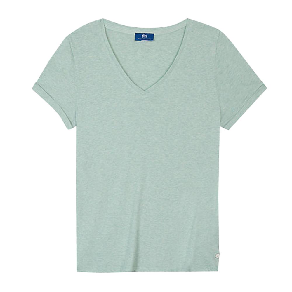 T-shirt Vert Pale Femme TBS ADINATEE pas cher