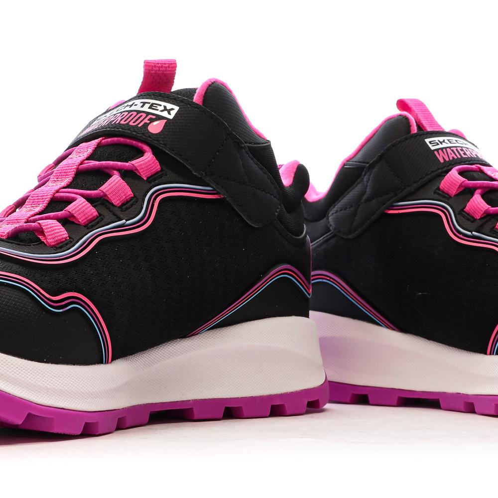 Baskets Noire/Rose Fille Skechers Outdoor Storm vue 7