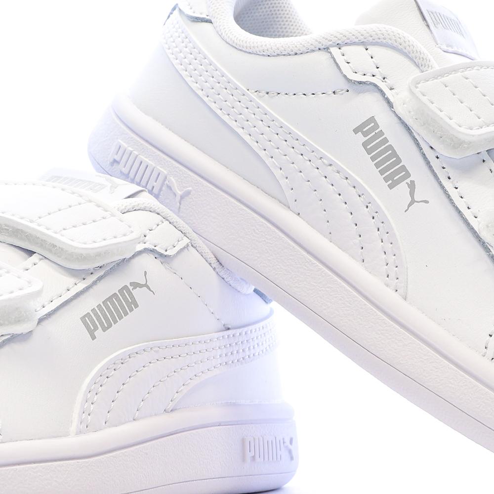 Baskets Blanches Bébé Puma Smash 3.0 vue 7