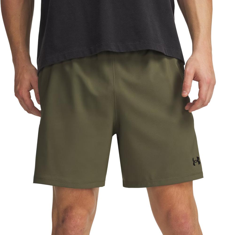 Pantalones cortos de running caqui/negro para hombre Under Armour Vanish Woven 1373718 barato