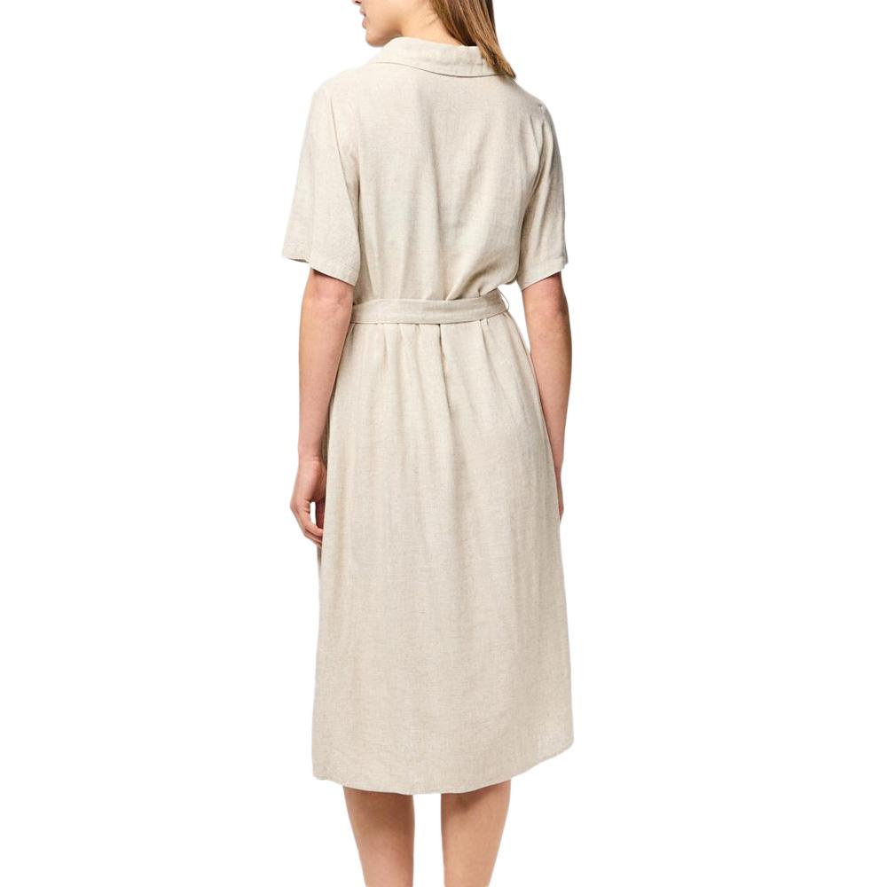 Robe Beige Femme Pieces Pia vue 2