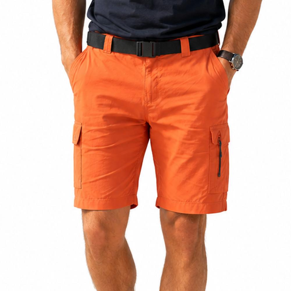 Pantalones cortos cargo naranjas para hombre de Columbia, modelo Silver Ridge barato