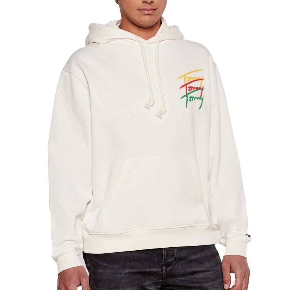 Sweat Blanc Homme Tommy Hilfiger DM0DM21372 pas cher