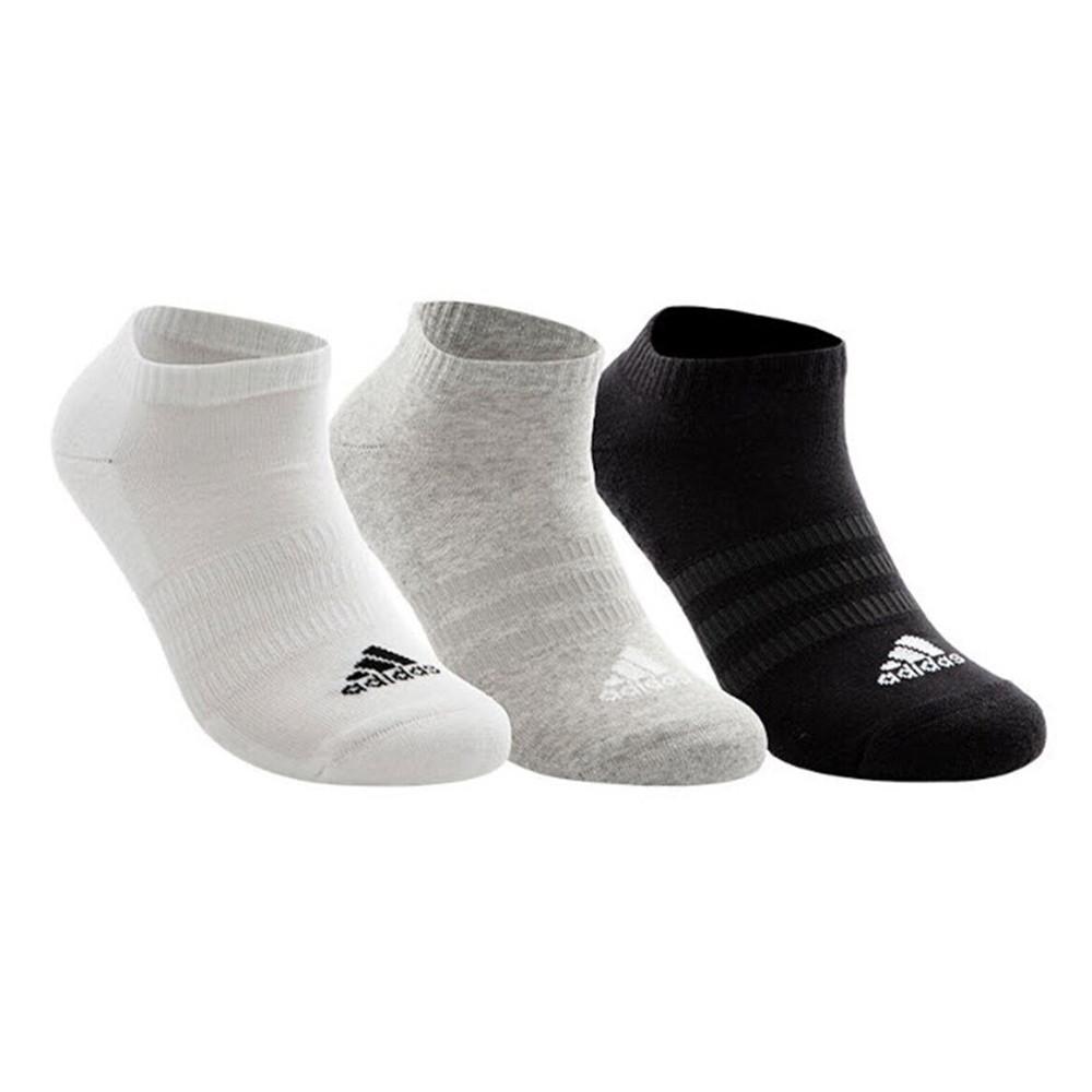 X3 Paires de Chaussettes Noir/Gris/Blanc Homme Adidas Low pas cher