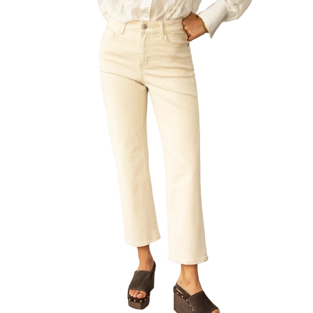 Jean Droit Beige Femme Oraije Solange pas cher
