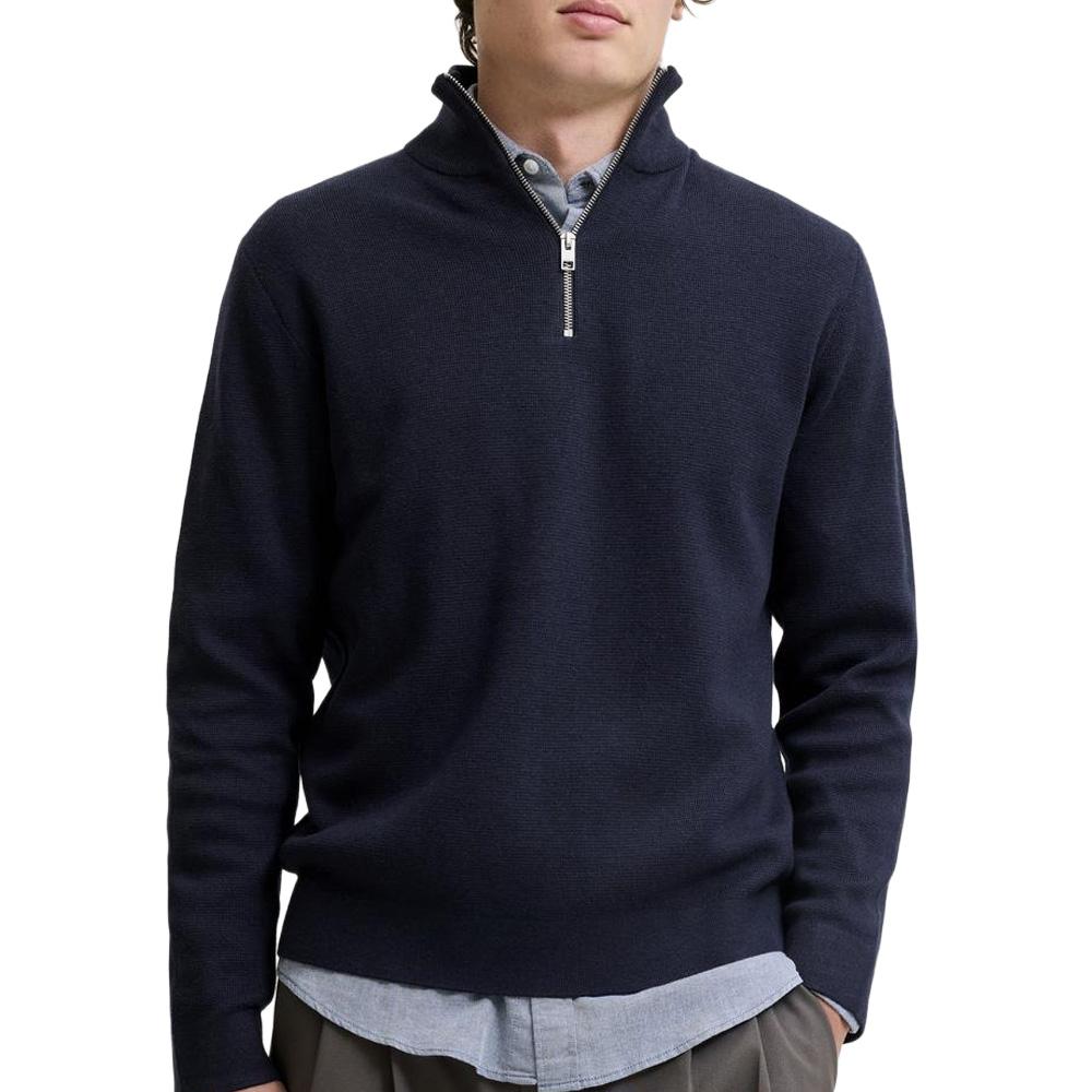 Pull Marine Homme Jack & Jones Milanoe pas cher