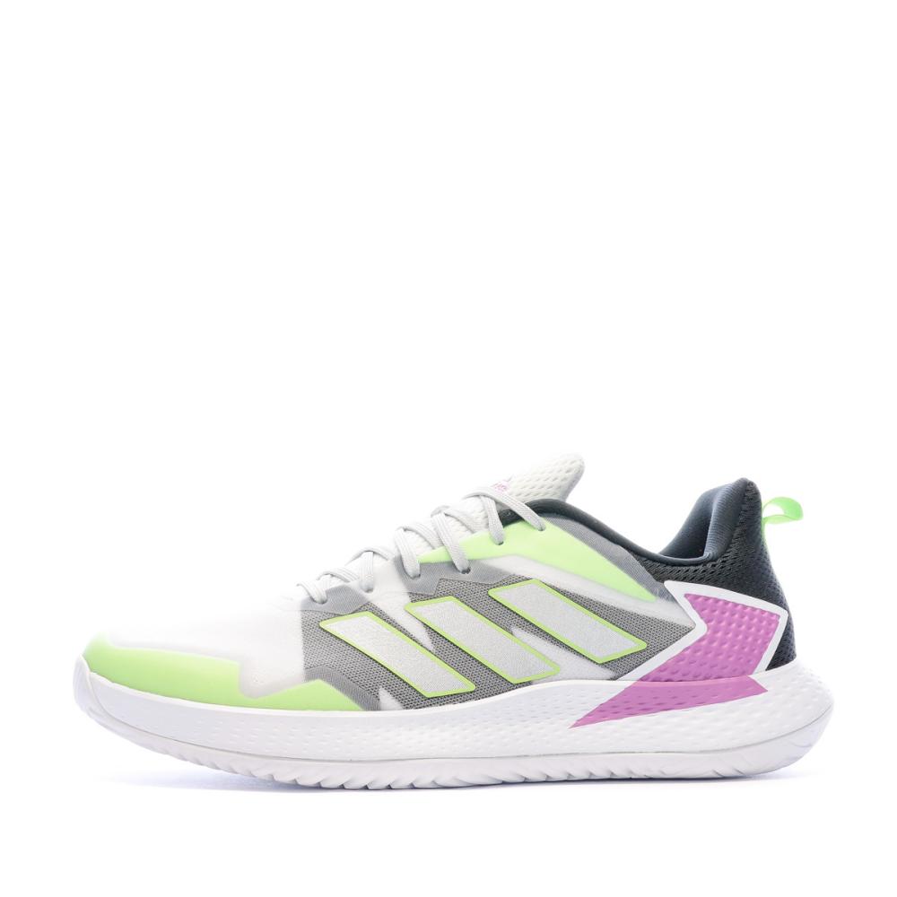 Chaussures de Tennis Blanc/Gris Homme Adidas Defiant Speed pas cher