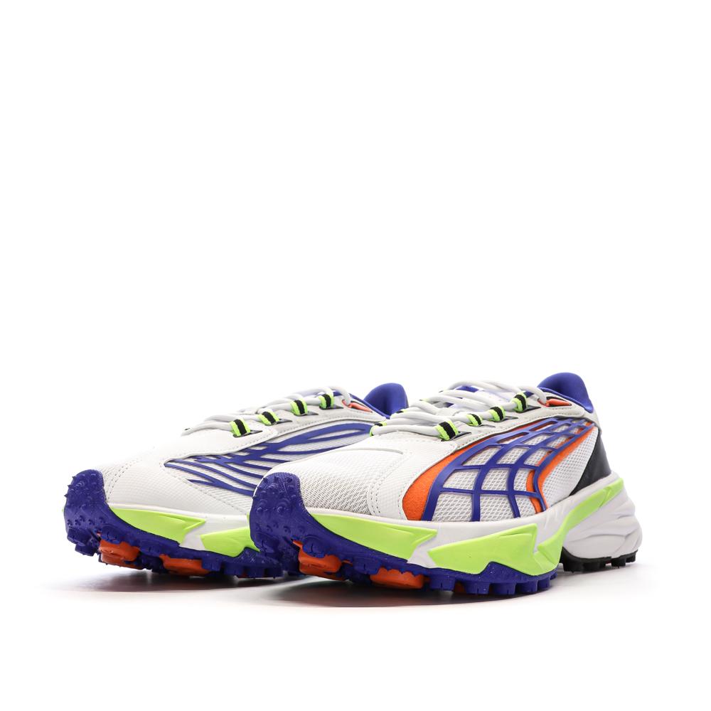 Baskets Blanches/Bleu/Orange Homme Puma Spirex vue 6