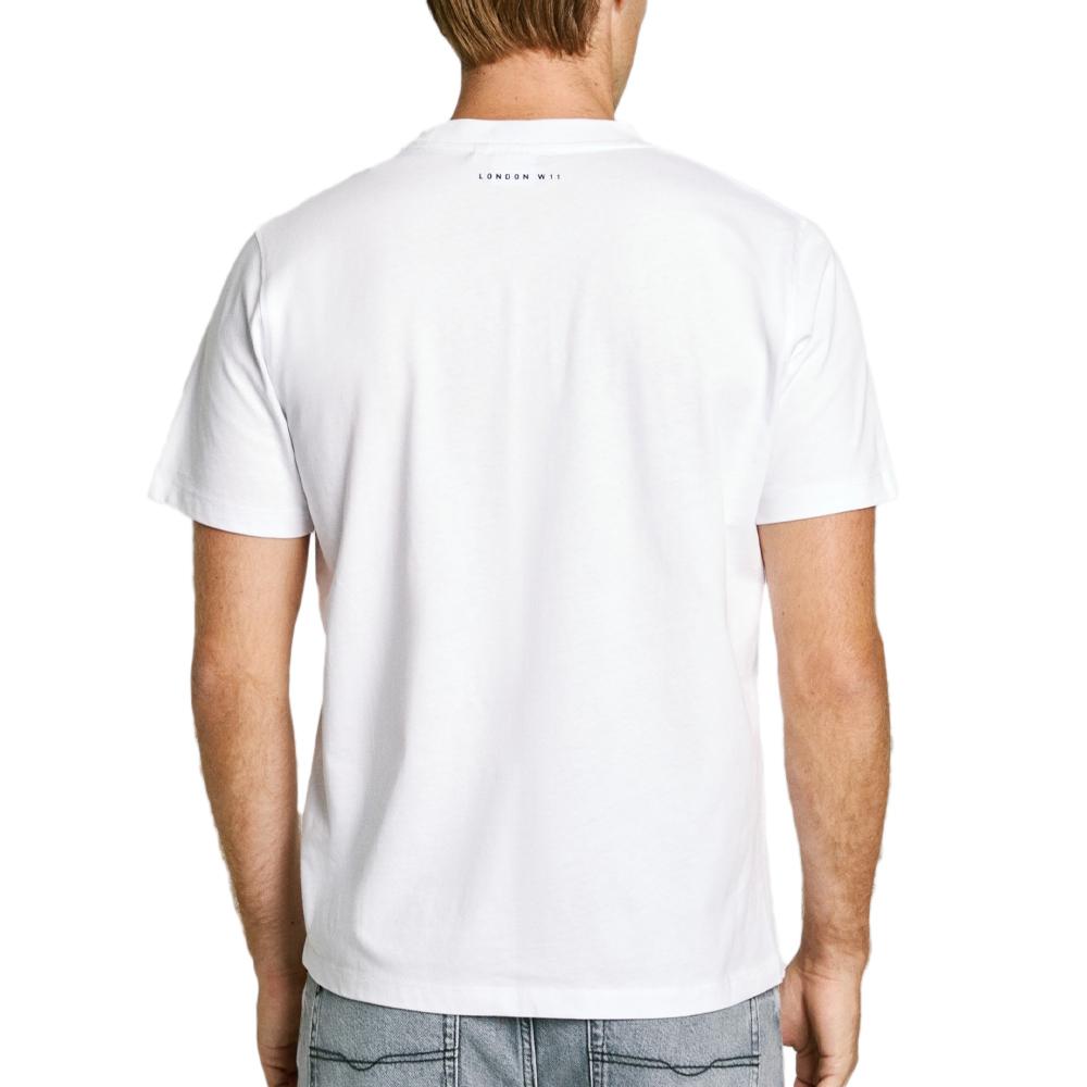 T-shirt Blanc Homme Pepe jeans Daxton vue 2