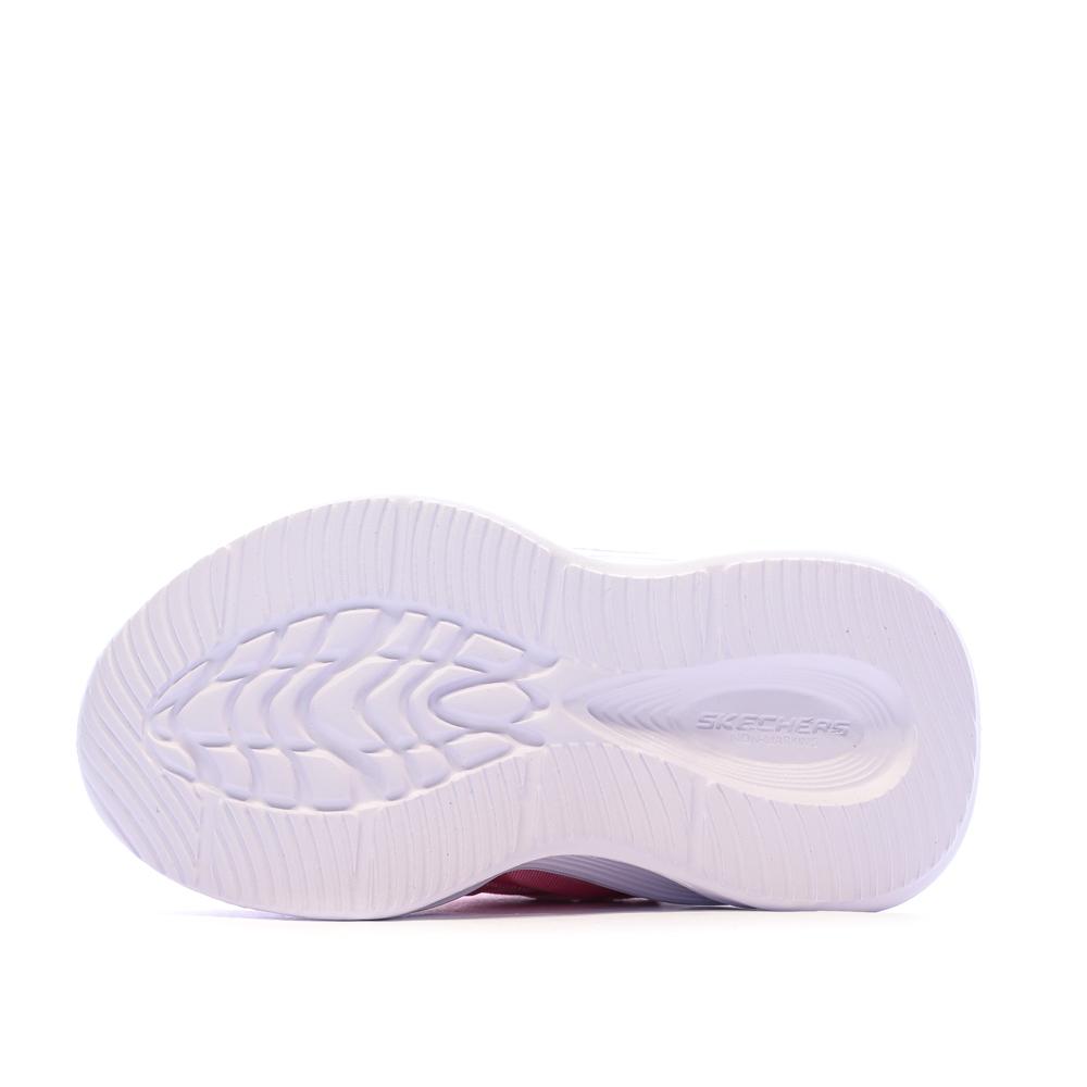 Baskets Rose Fille Skechers Sola Glow vue 5