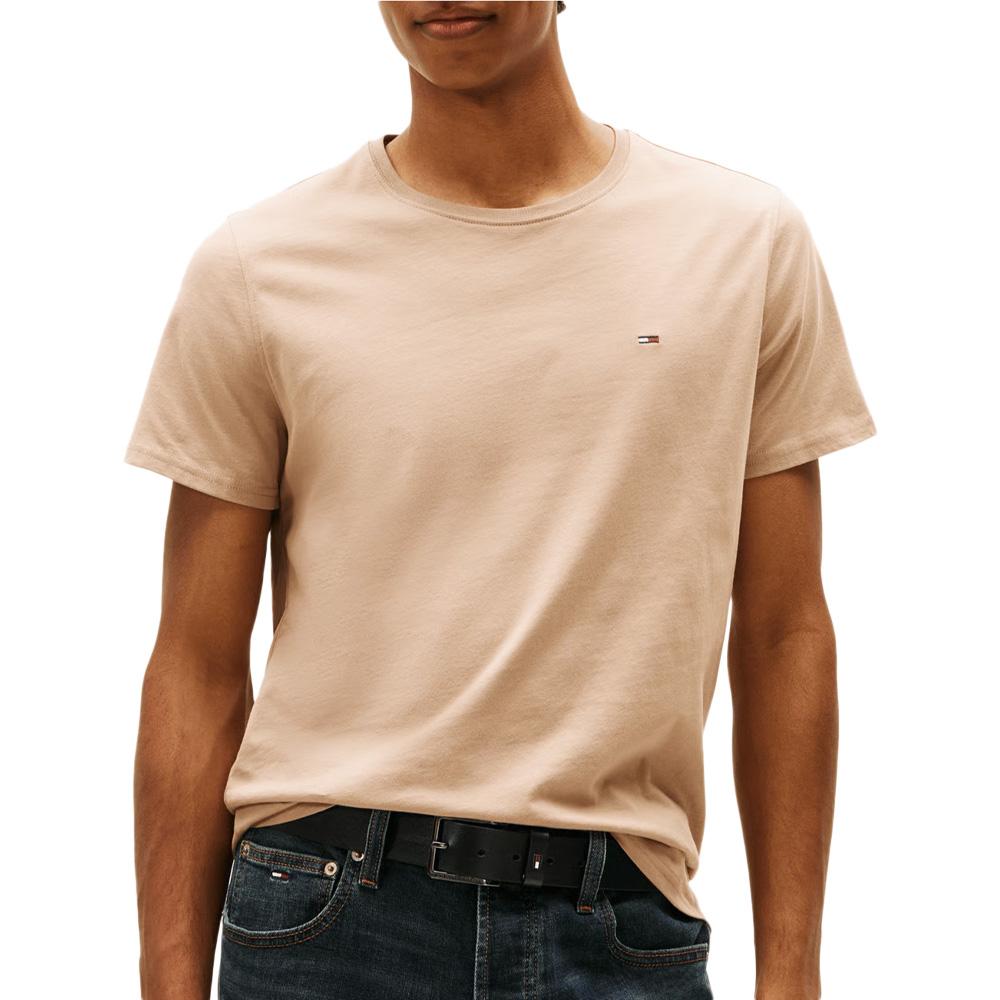 T-shirt Beige Homme Tommy Hilfiger Tjm Xslim Jersey pas cher