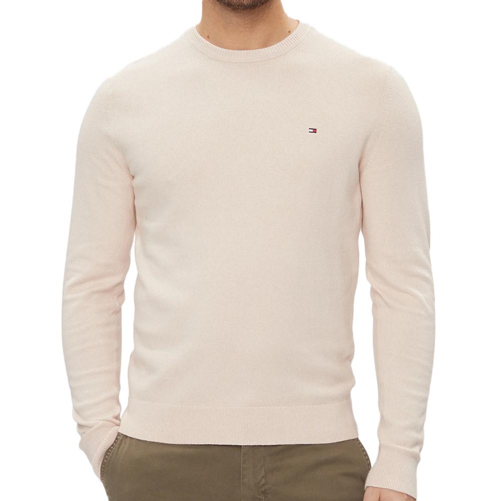 Pull Beige Homme Tommy Hilfiger Pima pas cher