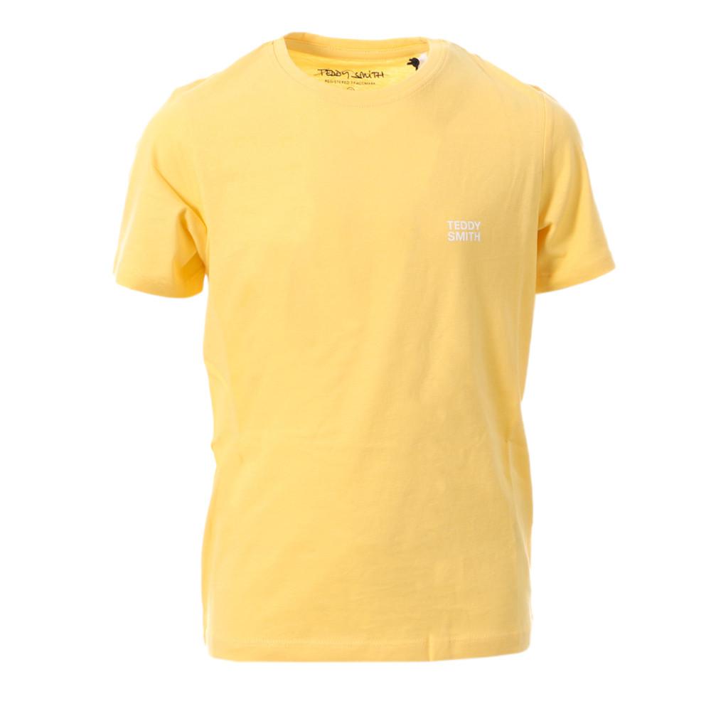 T-shirt Jaune Garçon Teddy Smith 61007414D pas cher