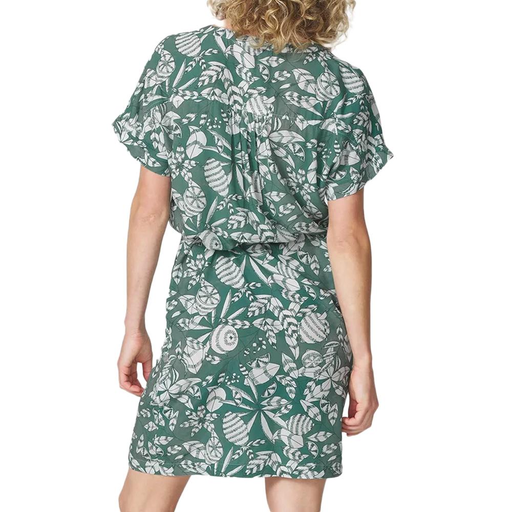 Robe Kaki à Fleurs Femme TBS JANIEROB vue 2