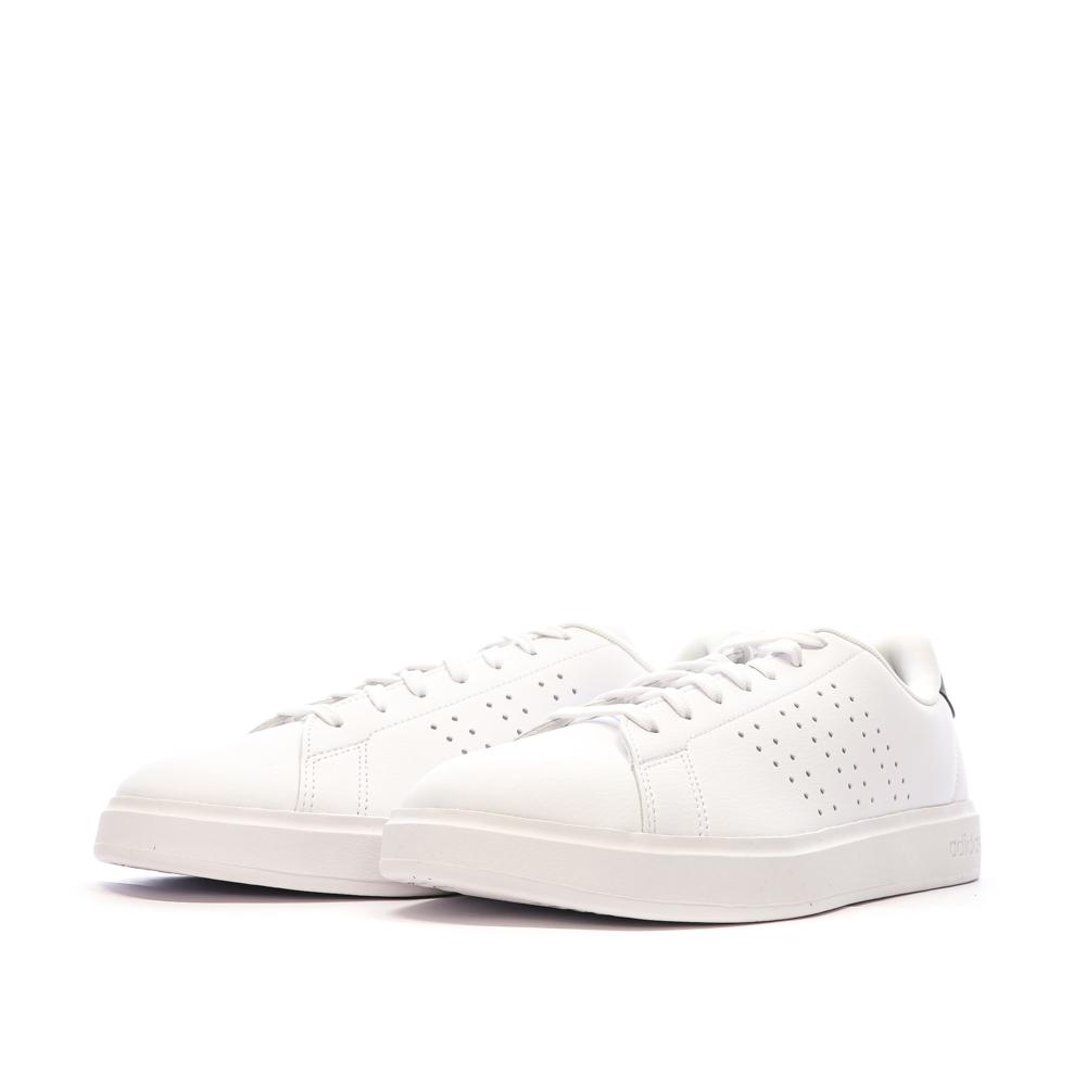 Baskets Blanches/Noir Homme Adidas Advantage 2.0 vue 6