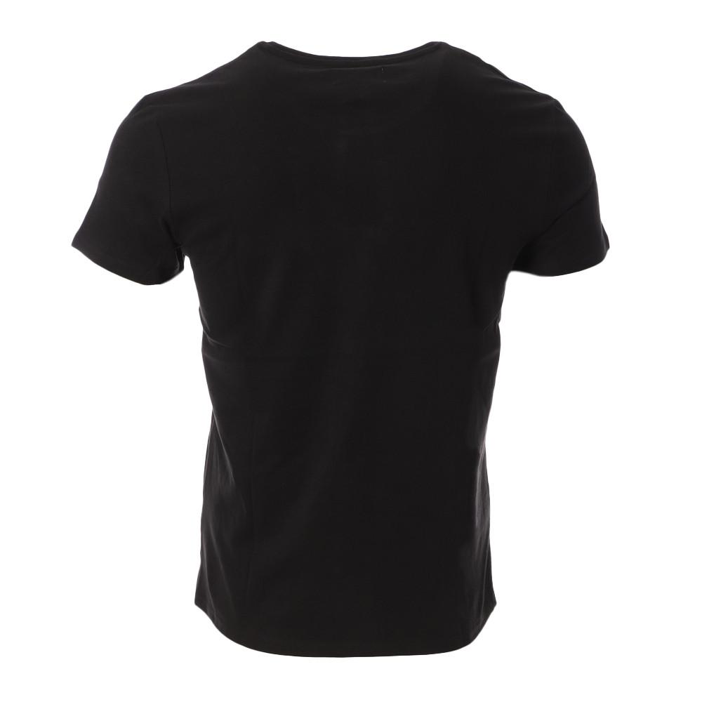 T-shirt Noir Homme Lee Cooper Oxime vue 2