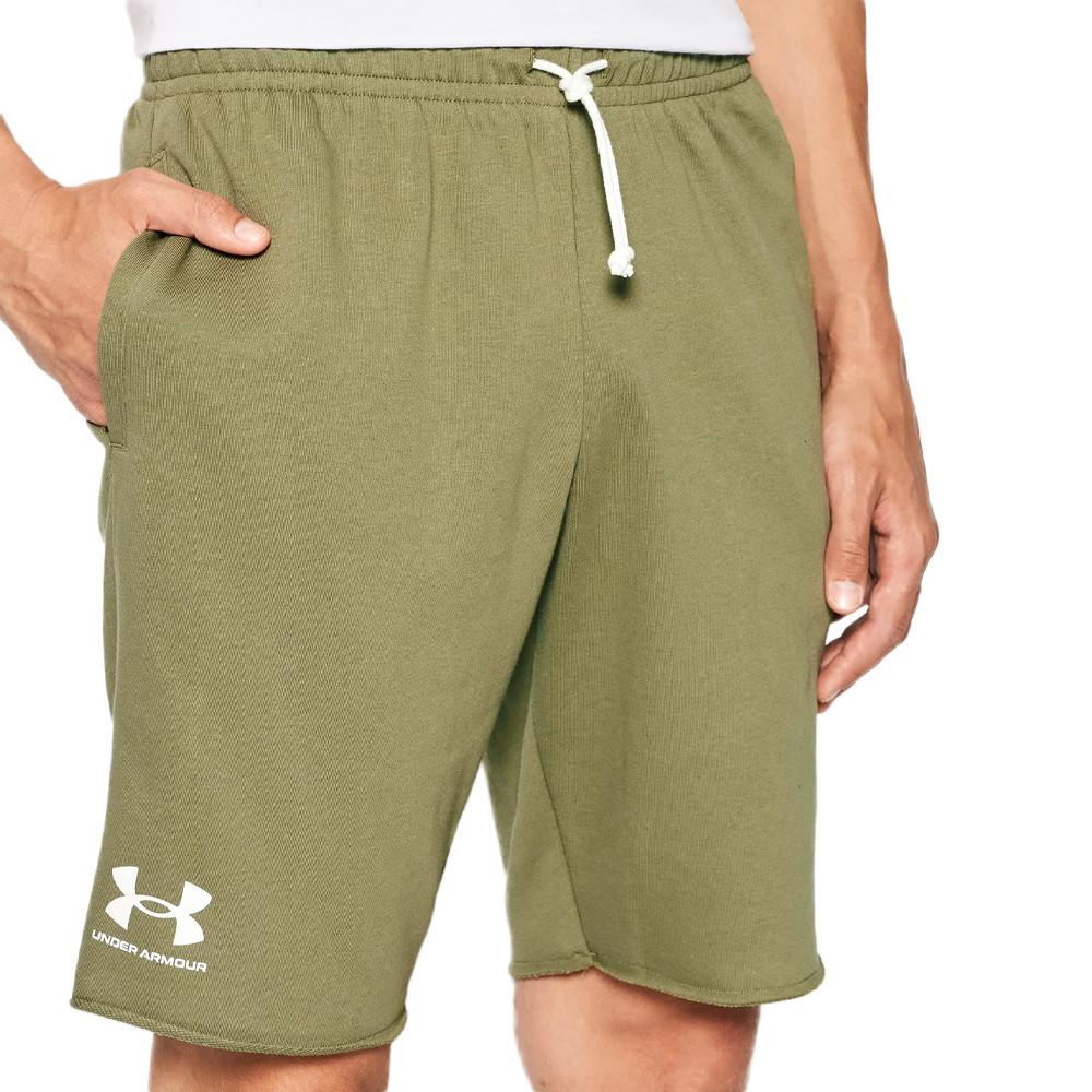 Short Vert Homme Under Armour Rival Terry pas cher