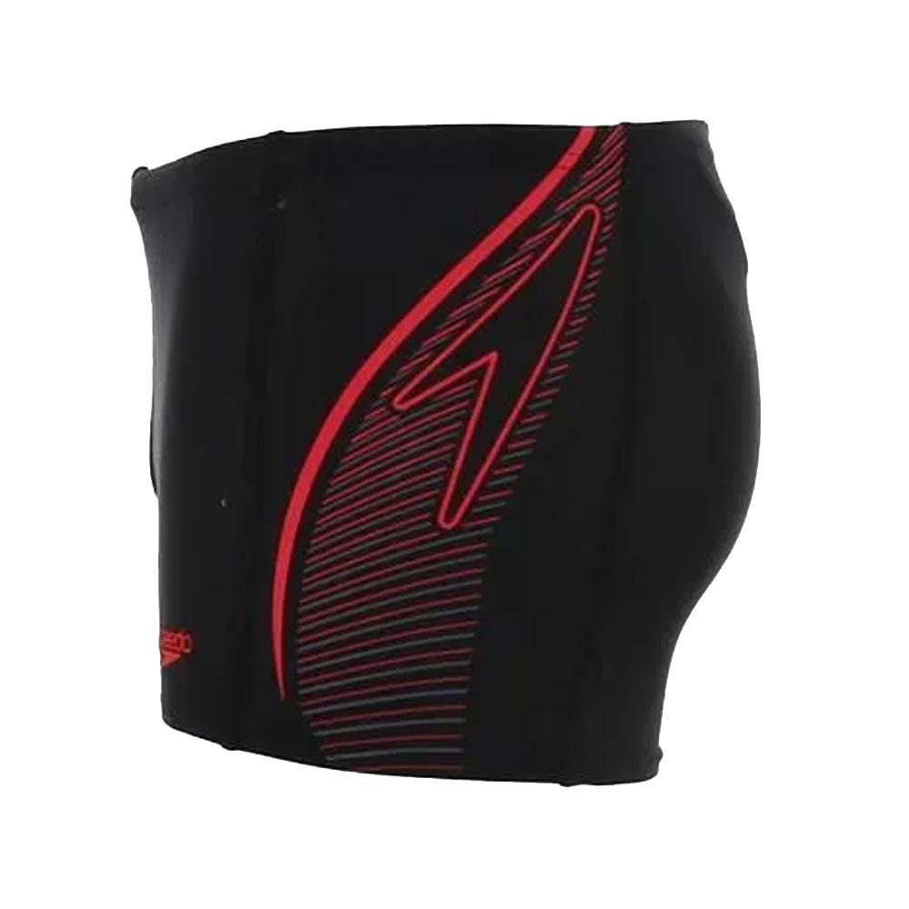Bañador Speedo Plmt Negro/Rojo Niño ver 2