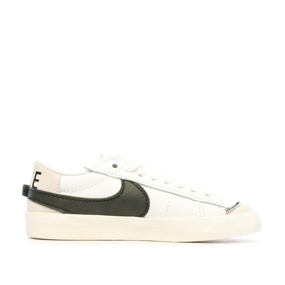 Baskets Blanches/Noir Mixte Nike Blazer Low 77 Jumbo vue 2