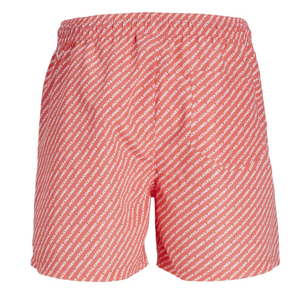 Short de Bain Rouge/Blanc Garçon Jack & Jones Fiji vue 2