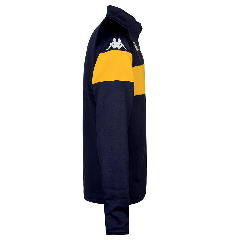 Sweat Noir/Jaune Homme Kappa Dovares vue 2