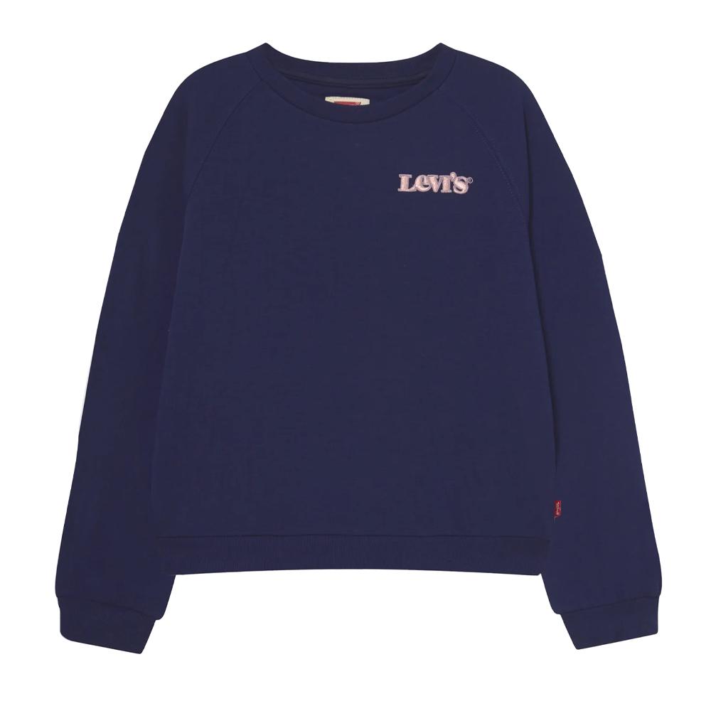 Sweat Marine Fille Levi's 4ED497 pas cher