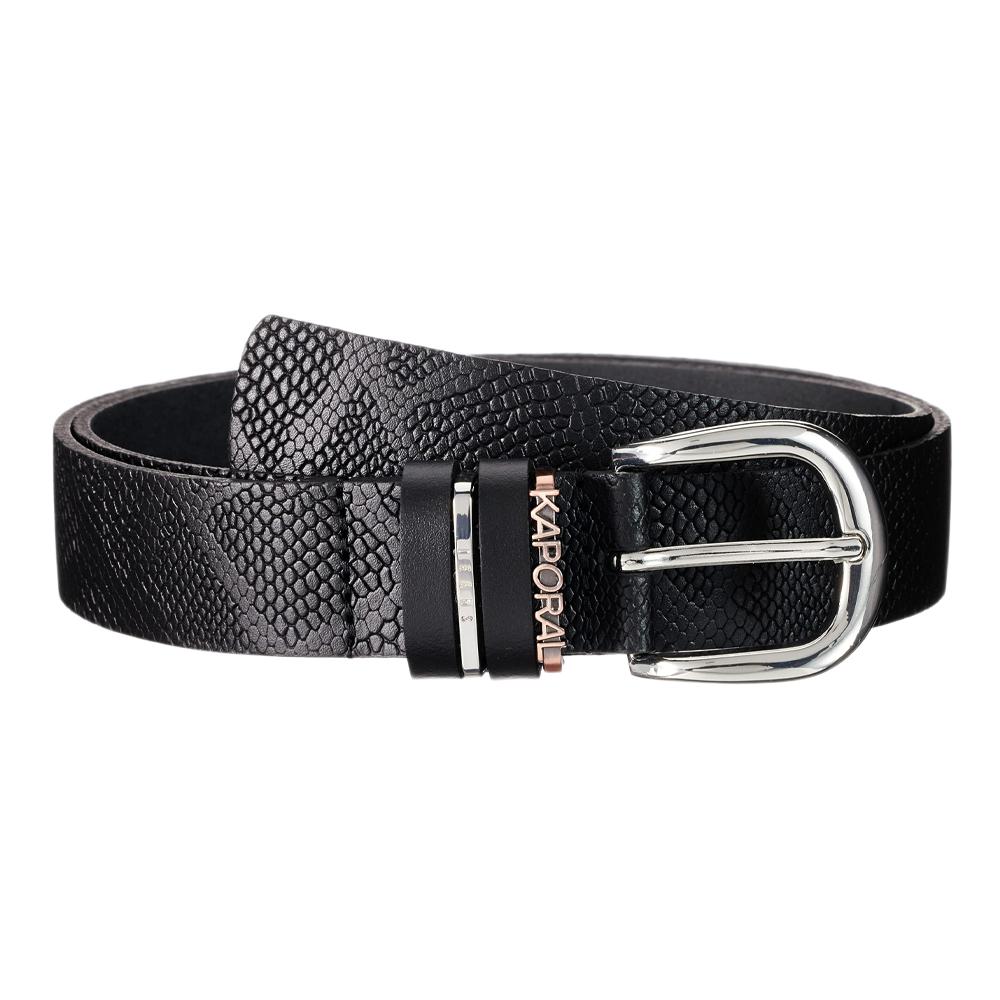 Ceinture Croco Noir Femme Kaporal NOSNA pas cher