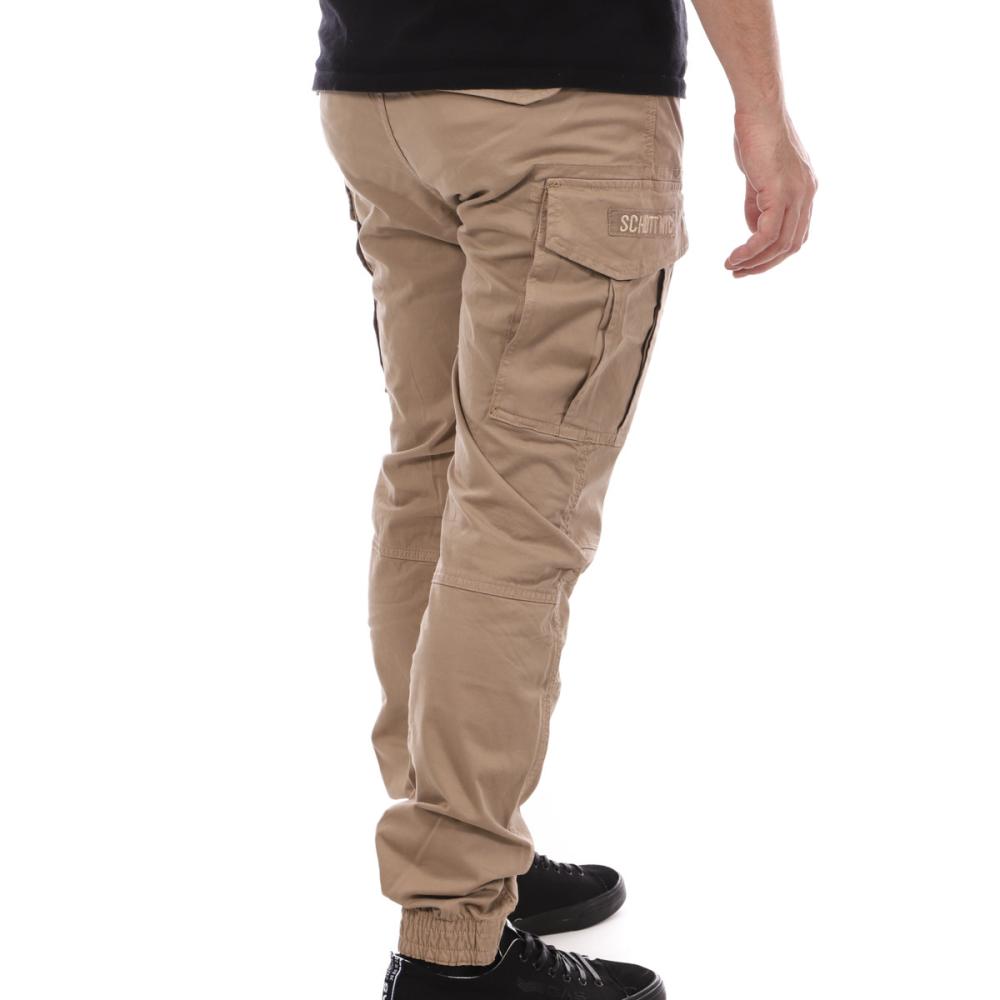 Pantalon Cargo Beige Homme Schott Relax vue 2