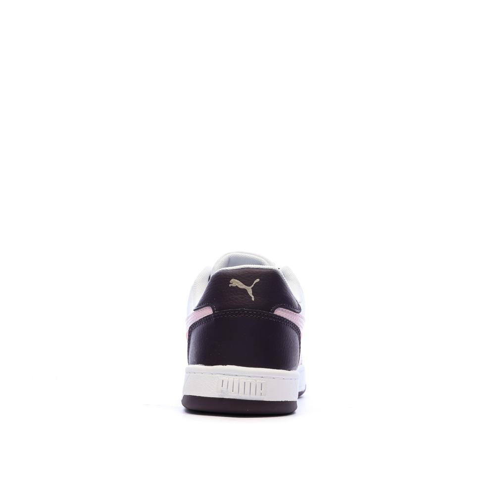 Baskets Blanc/Noir/Roses Femme Puma Caven 2.0 vue 3