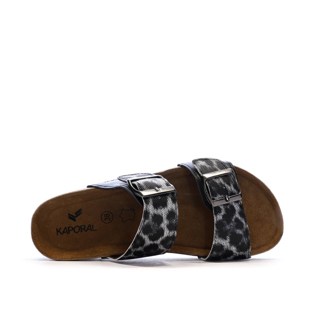 Sandales Noir Femme Kaporal Solinea vue 4