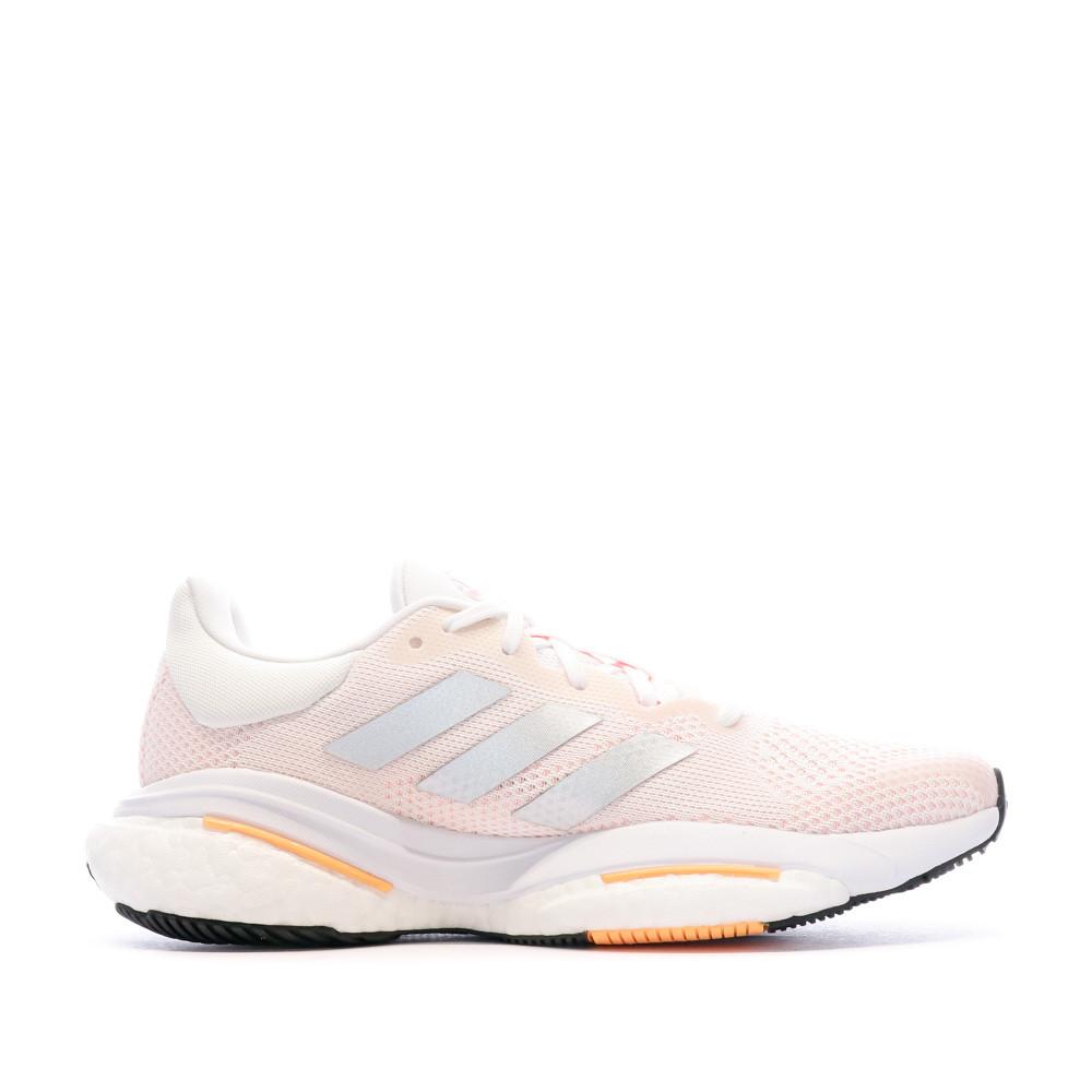 Chaussures de Running Rose Femme Adidas Solar Glide 5 vue 2