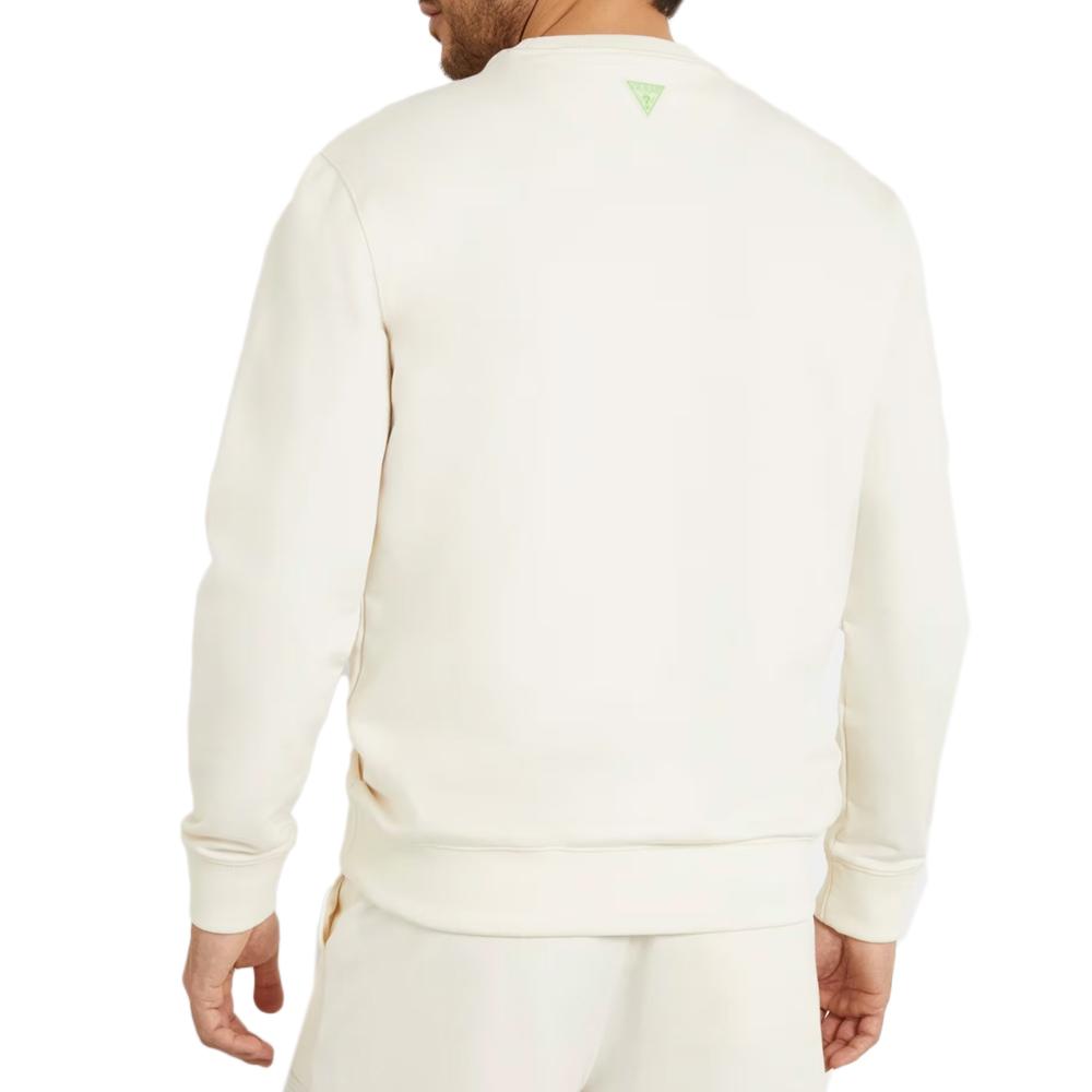 Sweat Écru Homme GUESS Zubin vue 2